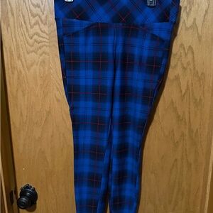 Blue and Red Plaid Pants size 10